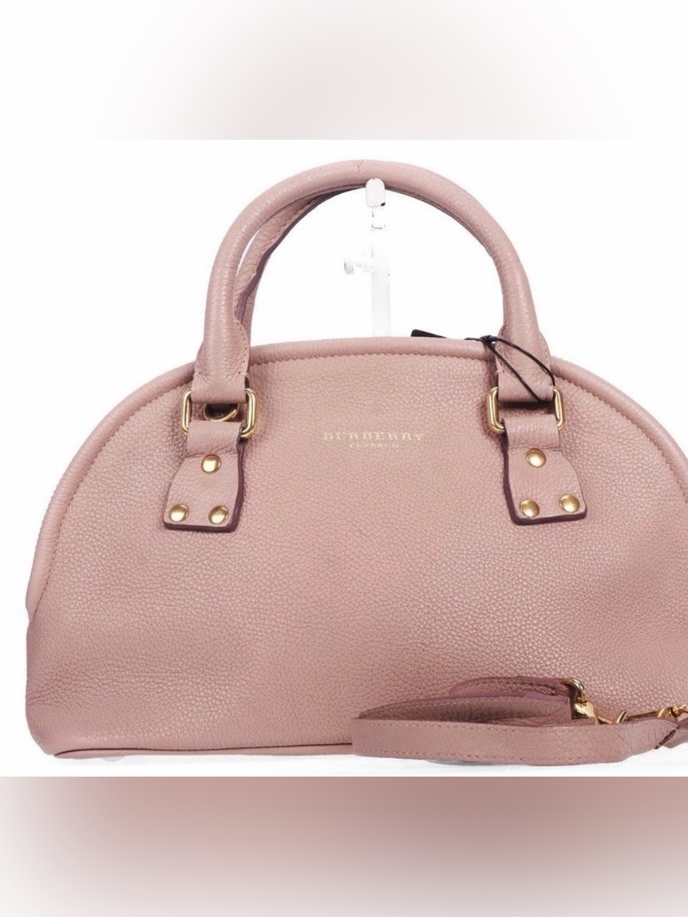 Burberry Bloomsbury Heritage Satchel mauve/dusty pink pebbled grain leather